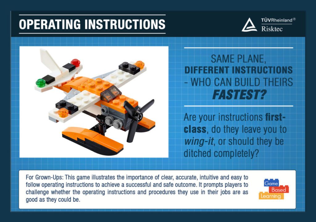 Game Based Learning Card for Plane Simple game